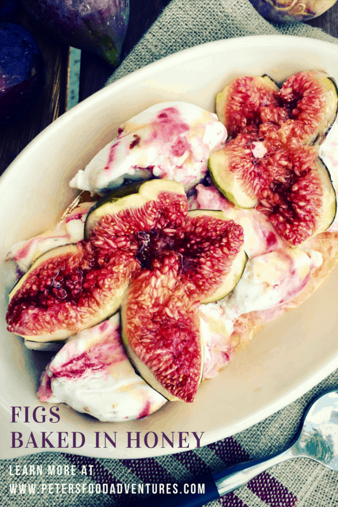 Caramelized Figs Baked with Honey is a delicious and easy fig dessert, served warm over vanilla ice cream, that is sure to impress.