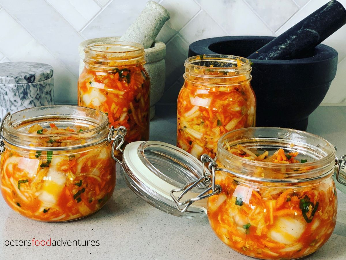 kimchi jars with gochujang