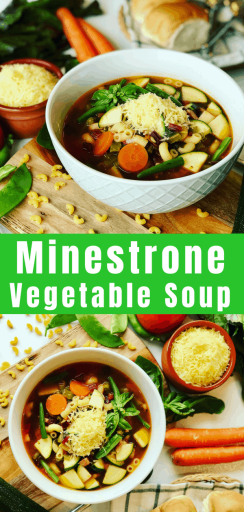 Garden Fresh Minestrone Soup inspired by Jamie Oliver