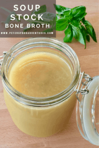Homemade Soup Broth recipe made from bones. Healthy and nutritious, make Beef Broth, Chicken Broth or Ham Broth with this easy recipe. A delicious bone broth, freeze it for later or use right away in your favorite soup! How to make Soup Broth Recipe