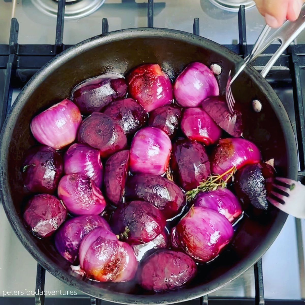 saute beetroot and onions