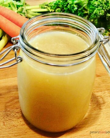 soup broth in a glass jar