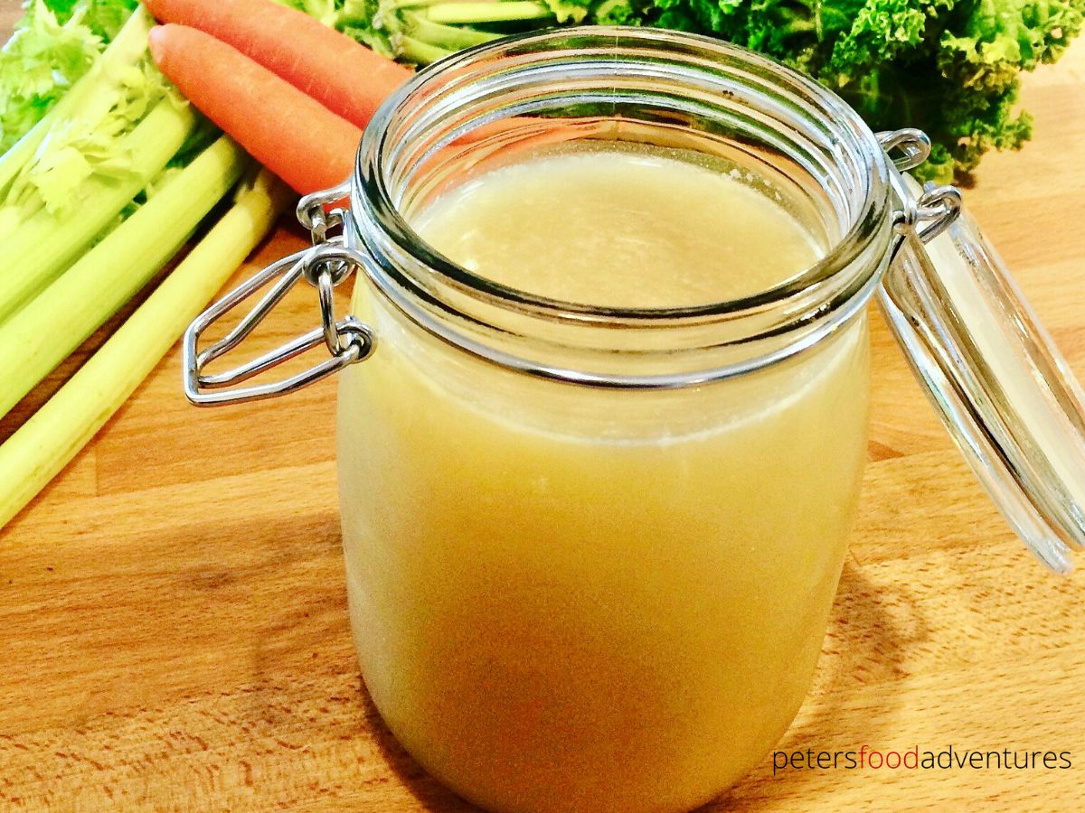 soup broth in a glass jar