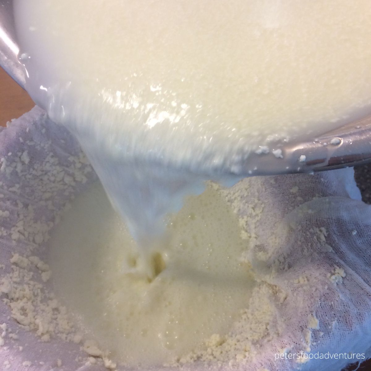 pouring curds and whey