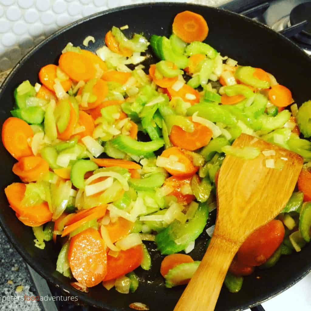 sauteed vegetables for soup