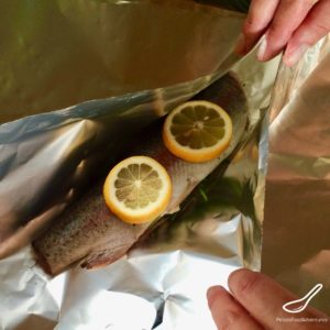 Wrapping Trout in Foil