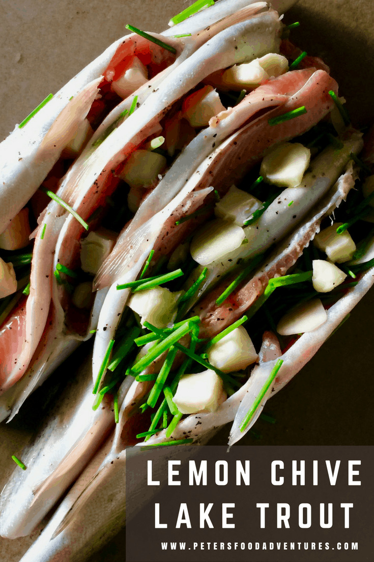 Lake Trout Recipe with Lemon, Chives & Vegetables
