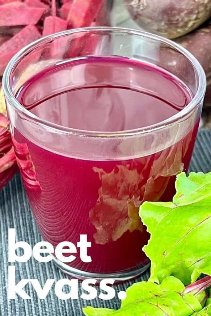 Beet Kvass is a Russian lacto-fermented probiotic drink made with beets, which people drink for their health. Full of nutrients and vitamins, and a great detox elixir! Check out the original Eastern European recipe.