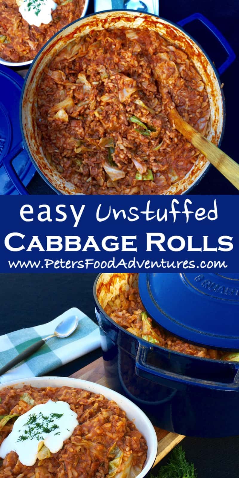 Quick & Easy One Pot Wonder with Ground Beef, Rice and Cabbage, almost a Casserole! Perfect When You Are in a Hurry! - Classic Lazy Unstuffed Cabbage Rolls (Ленивые Голубцы)