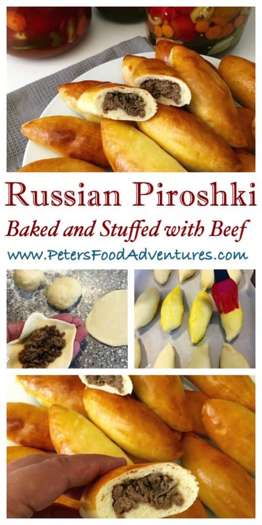 Baked Not Fried! A Classic Russian Meat Pie Stuffed with Ground Beef. Baked Beef Piroshki (Пирожки в духовке с мясом)