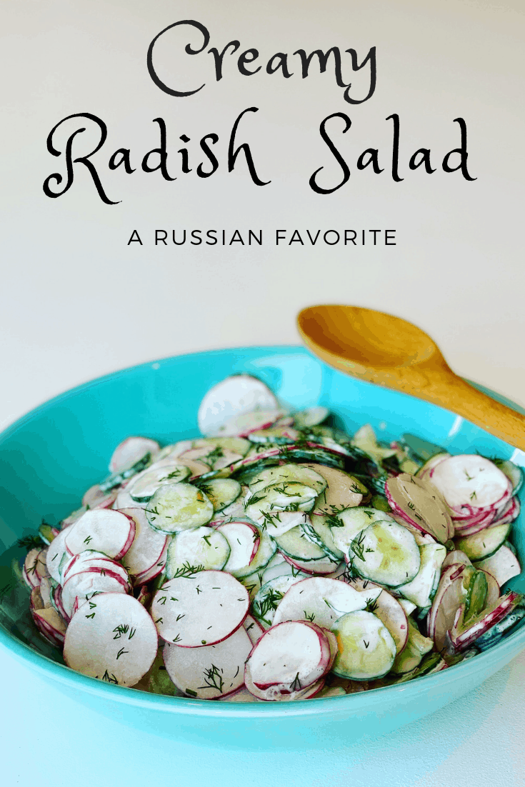 Creamy Radish Salad bowl