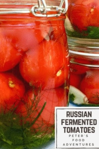 This traditional way of preserving or fermenting tomatoes has been used in Russia for hundreds of years, with lacto-fermentation and probiotics. From my babushka to your kitchen! Fermented Pickled Tomatoes (солёные помидоры)