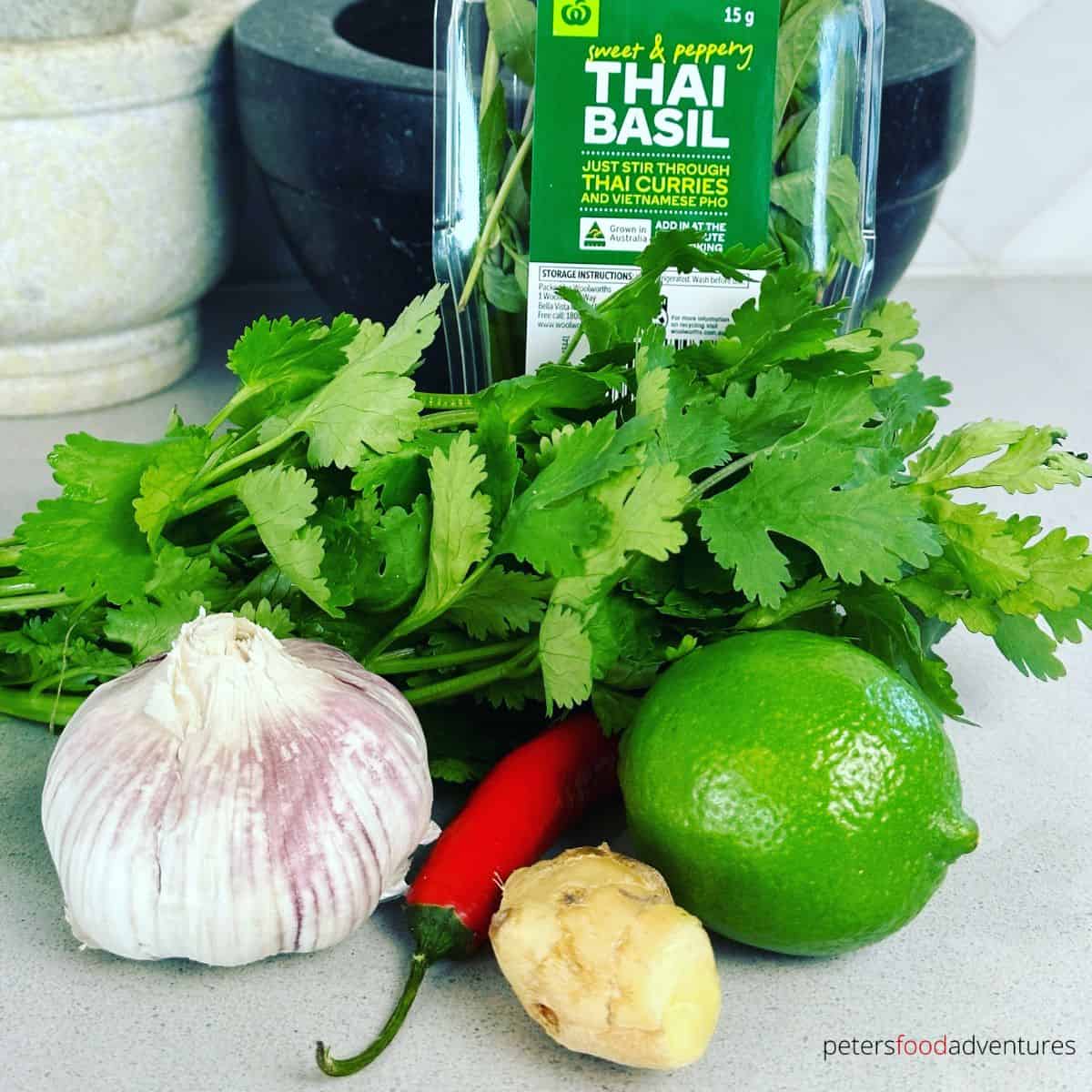thai herbs for rissoles
