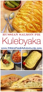 The original Russian fish pie, baked with salmon and rice, all in an easy bread maker yeast dough recipe. Salmon Kulebyaka or Coulibiac (Кулебяка)
