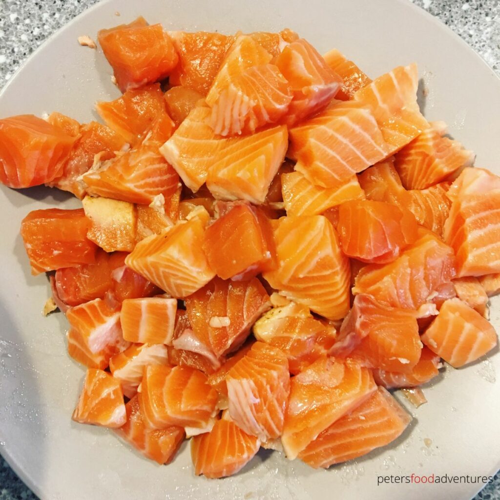 chopped salmon