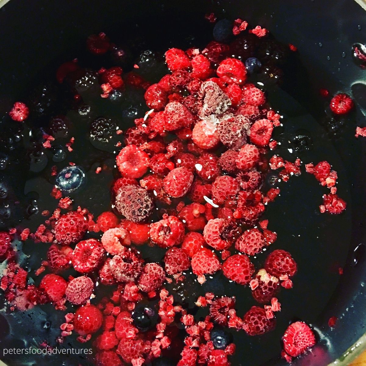 berries in a pot