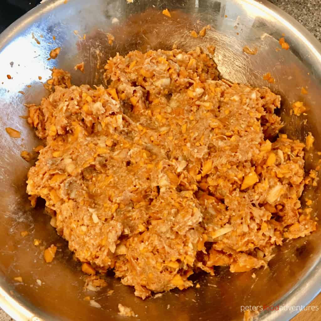 manti meat mixture with pumpkin
