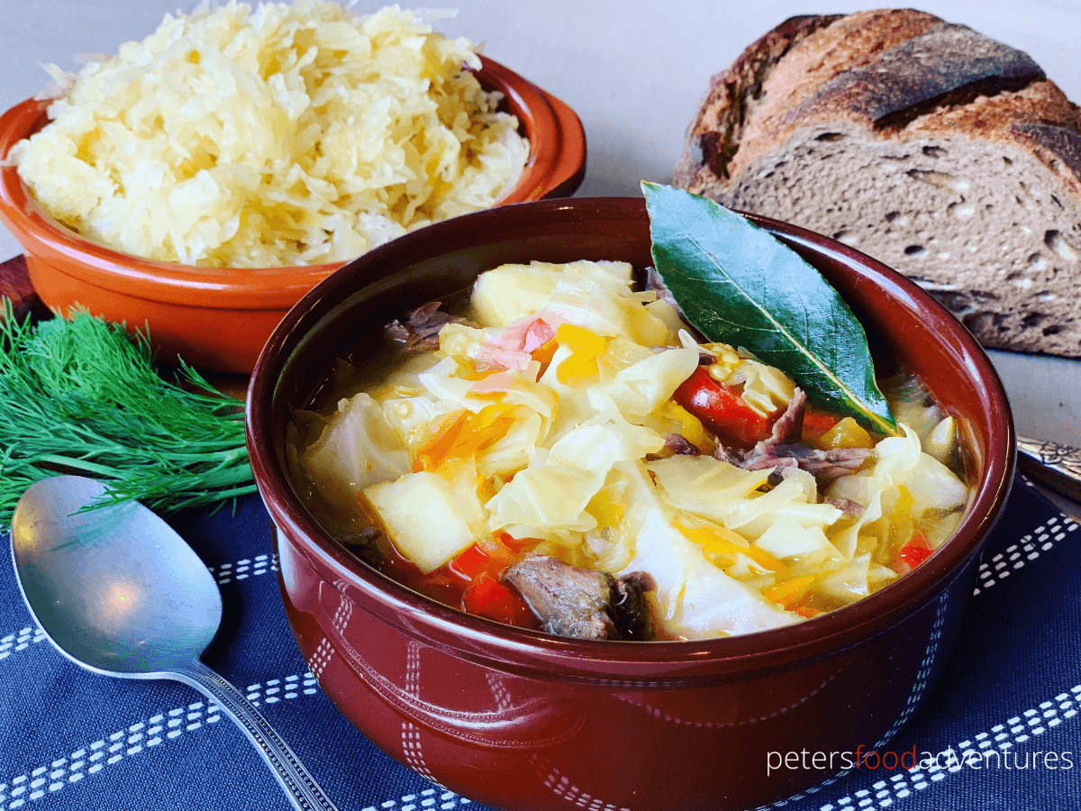 Russian Cabbage Soup is delicious and easy to make. I love eating this hearty and warming autumn favourite. Enjoyed in Russia for over 1000 years! Shchi (Щи)