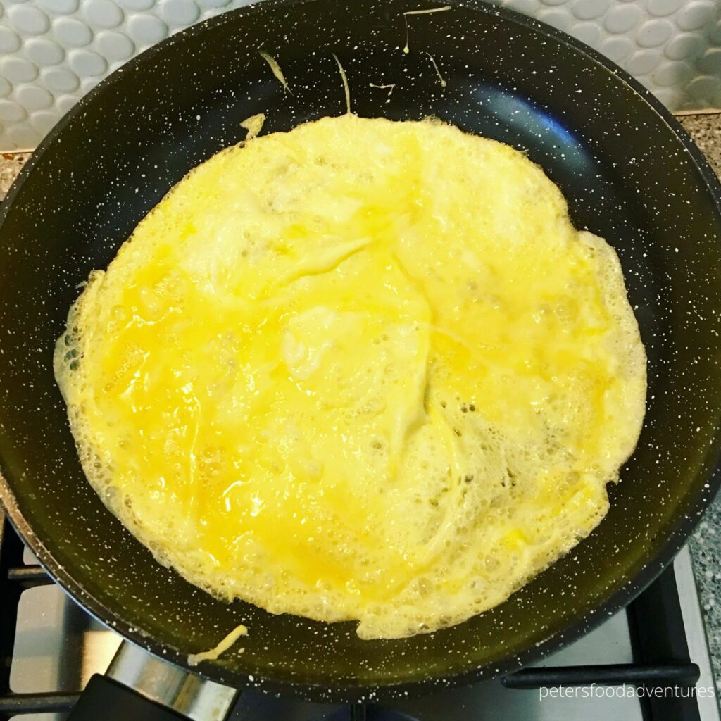 frying egg pancake