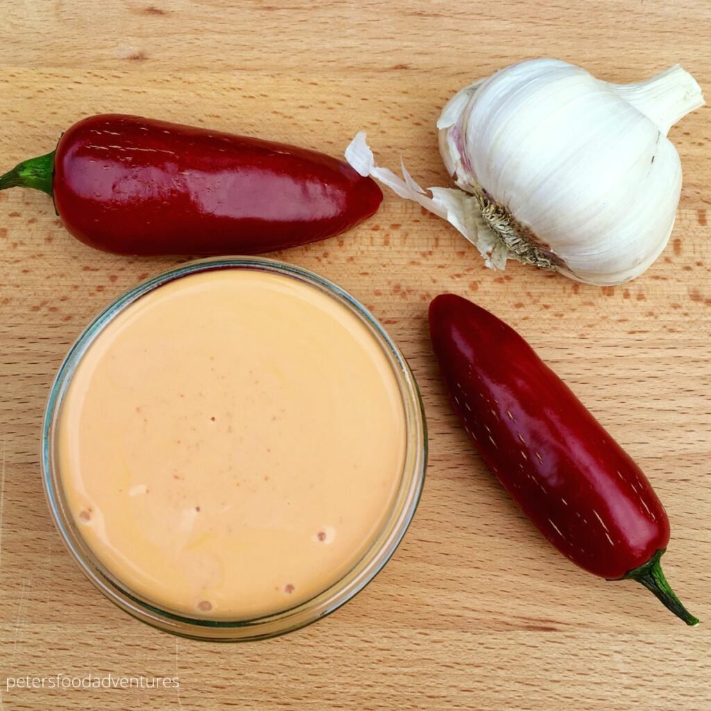 bowl of Sriracha mayo