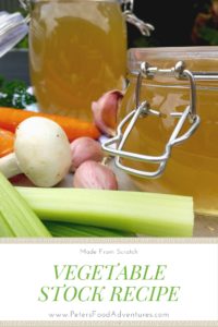 A healthier way to eat soup, full of flavour, you won't even realize it's a vegetarian stock. It's actually easier to make than regular soup broth! Vegetable Broth Recipe