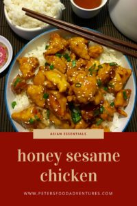 Homemade Honey Sesame Chicken recipe, Who needs takeout? Step by step recipe for a sweet and sticky family dinner favourite. Boneless Chicken, honey, garlic, soy and sesame, served over rice.