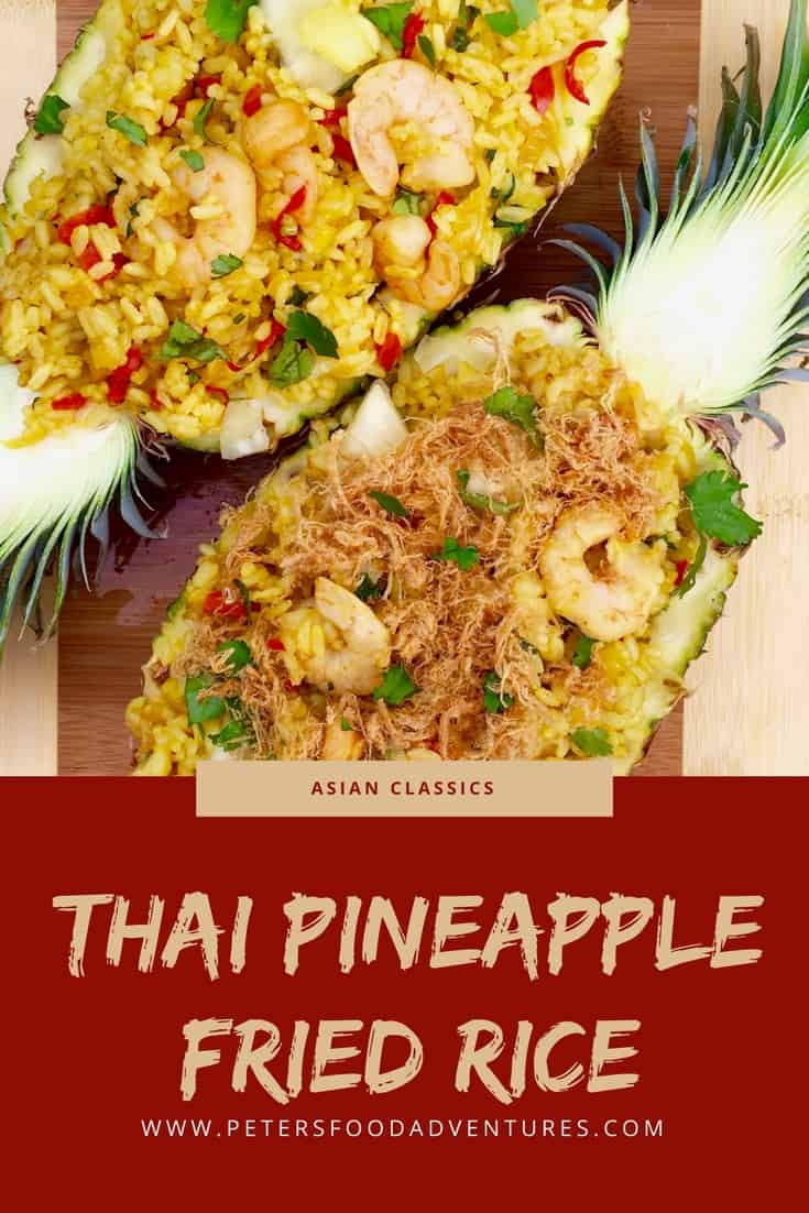 Authentic Thai Pineapple Fried Rice. Easy to make and delicious!