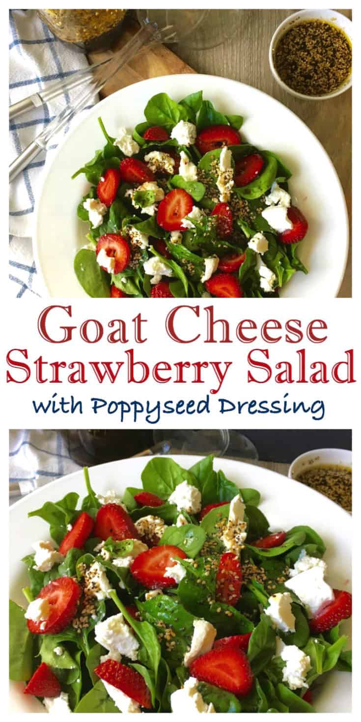 strawberry spinach salad pinterest pin