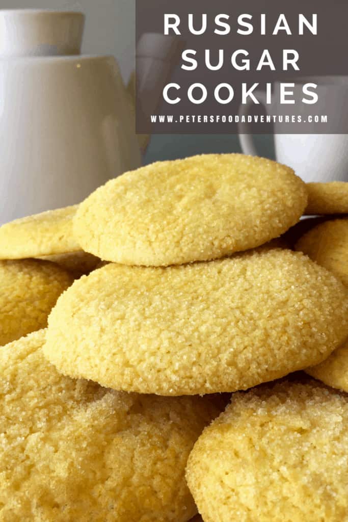 Everyone loves a Sugar Cookie, these are no exception! The perfect mix of buttery goodness, with eggs, vanilla and sugar, just like babushka made. Perfect with a cup of tea or glass of milk. - Russian Sugar Cookies (Сахарное печенье)
