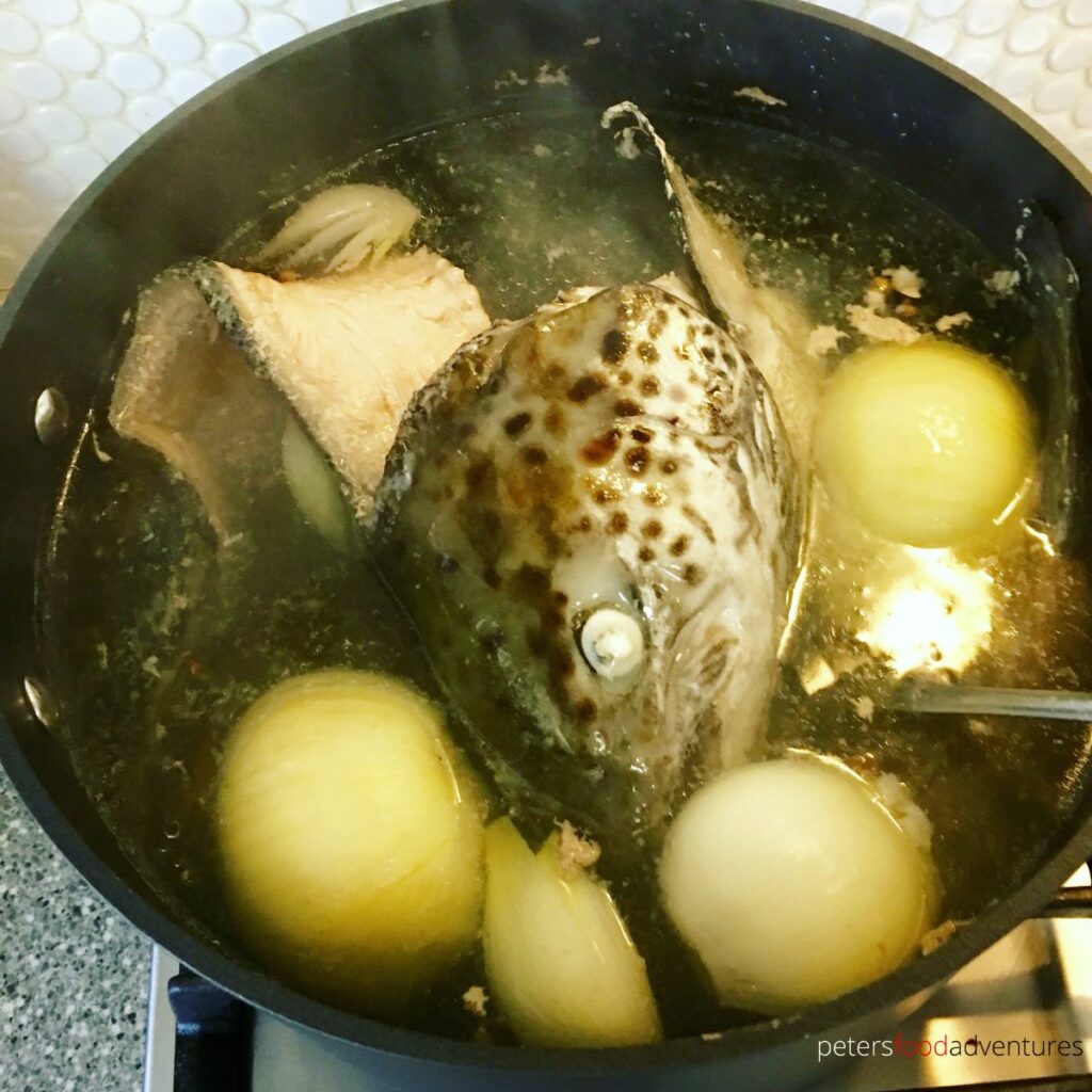 fish head in a pot