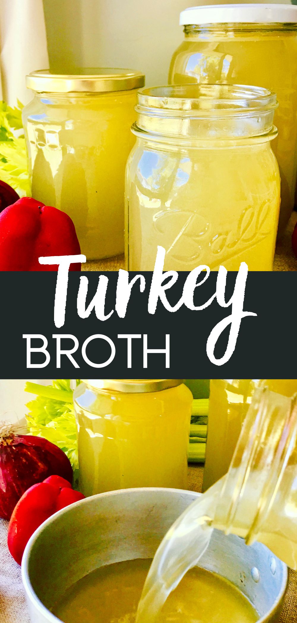 turkey broth in glass jars pinterest pin