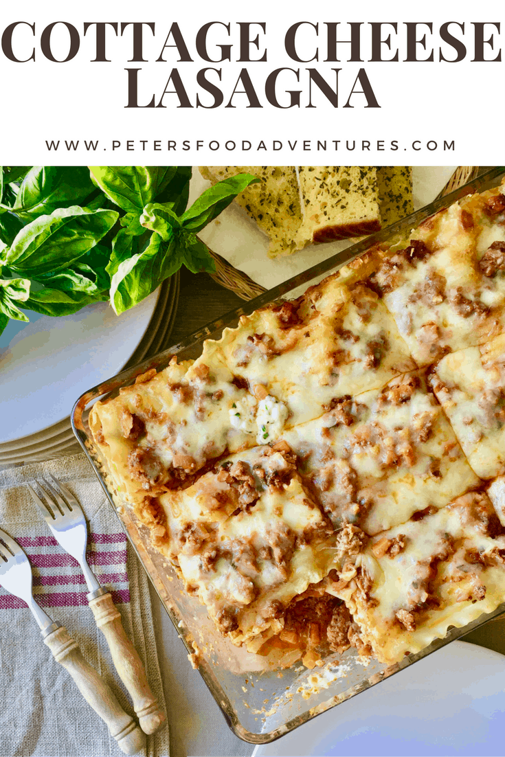 Lasagna with Cottage Cheese - Peter's Food Adventures
