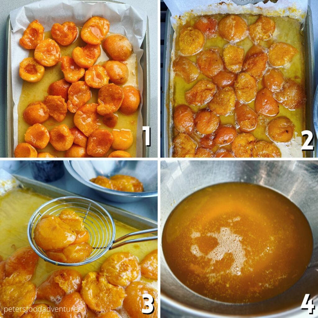 baking apricot jam in oven