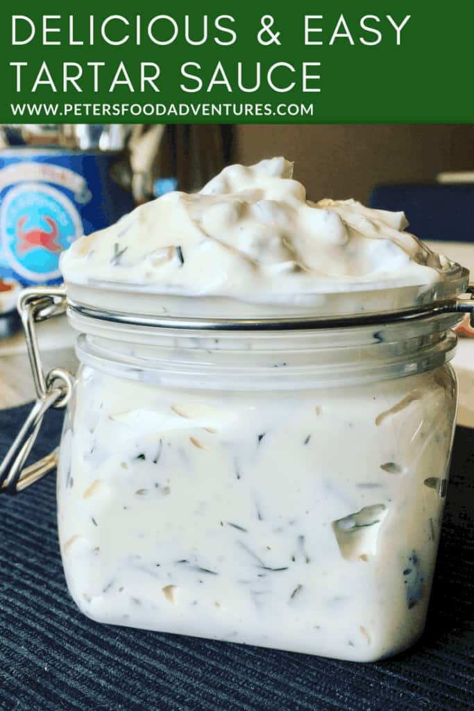Quick and Easy homemade tartar sauce, better than store bought! Made with dill pickles and mayo, and no added sugar, perfect for fish fingers or fish and chips, a dip you won't be able to stop eating! Homemade Tartar Sauce Recipe