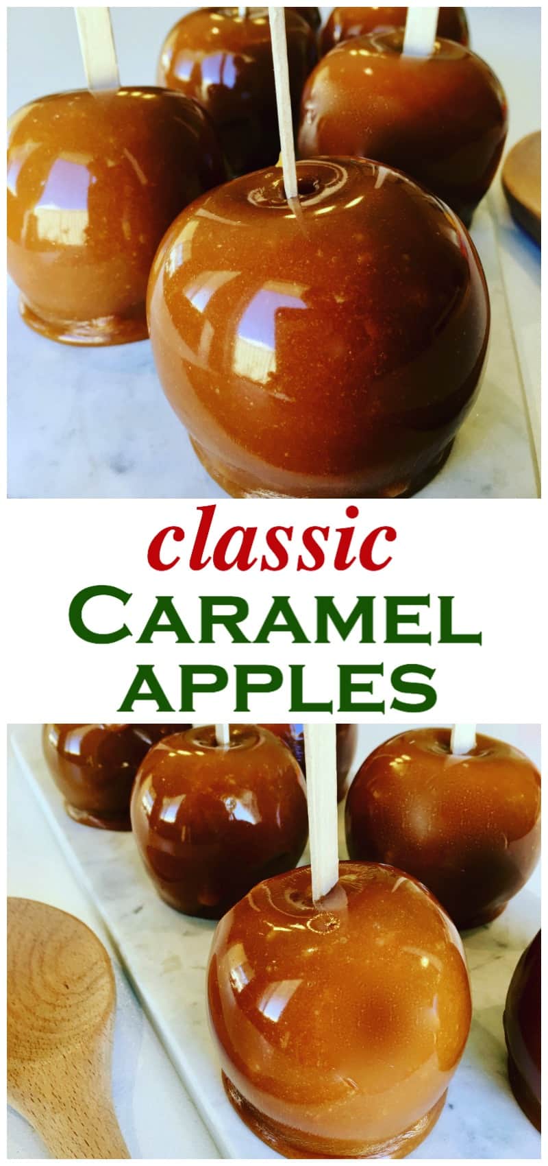 Caramel Apples are a family autumn favorite, perfect for halloween and parties. An easy fall classic the whole family will love - Kraft Caramel Apples