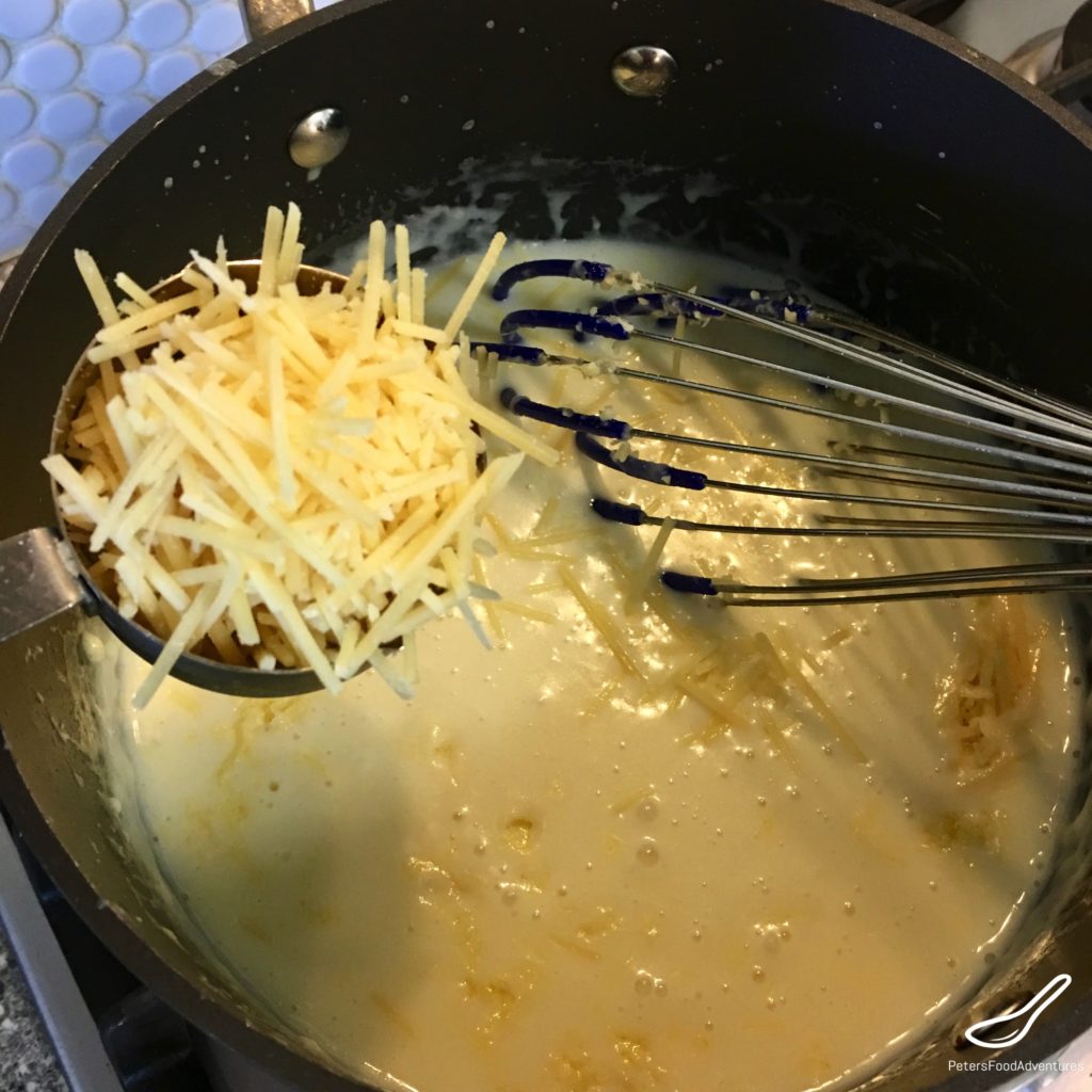 parmesan cheese sauce in a pot