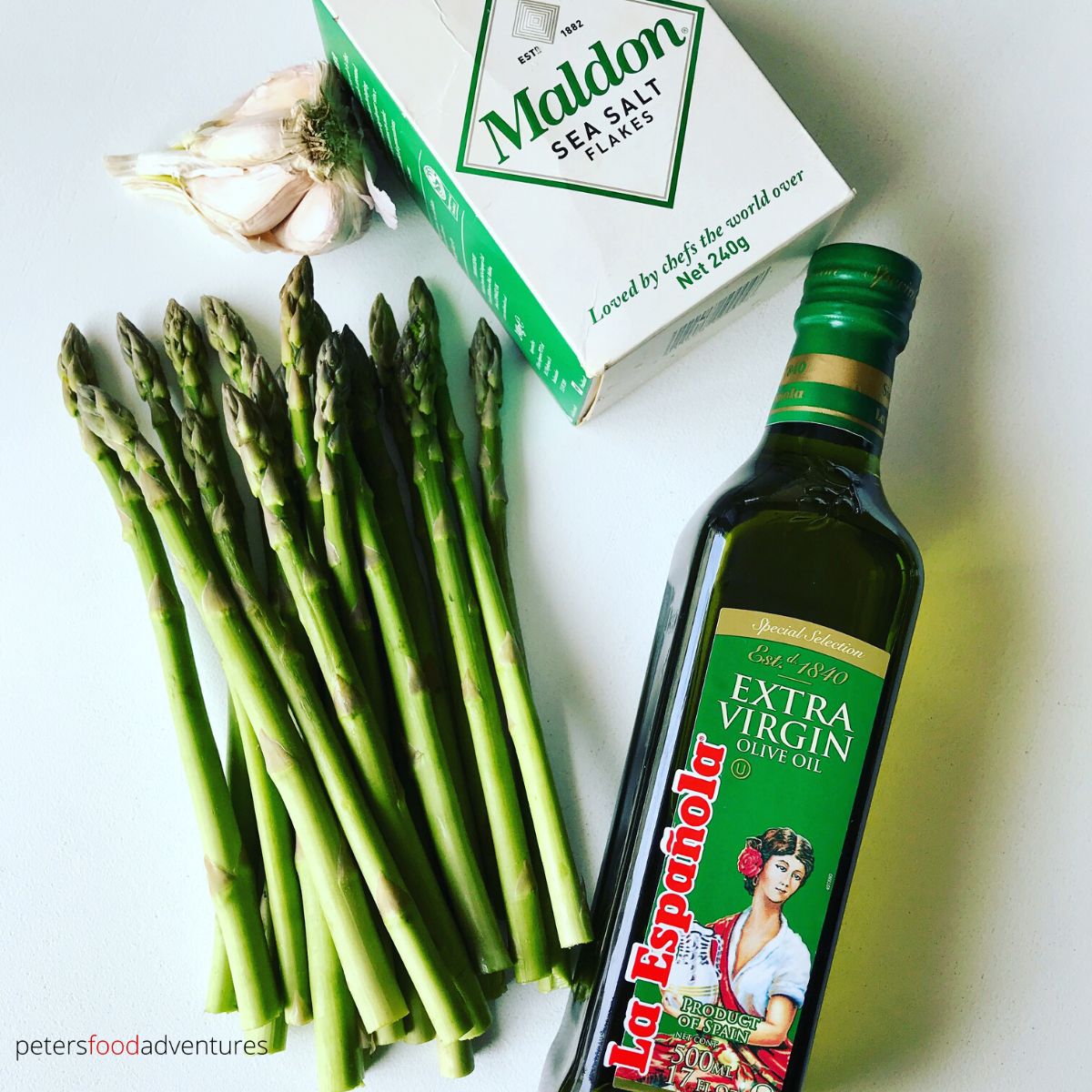garlic asparagus ingredients