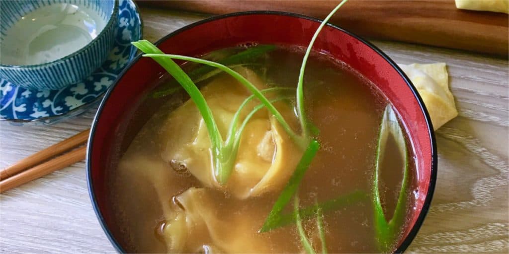 Authentic Wonton Soup recipe with easy step by step instructions, made with broth from leftover turkey. Healthy, lean and delicious! Turkey Wonton Soup