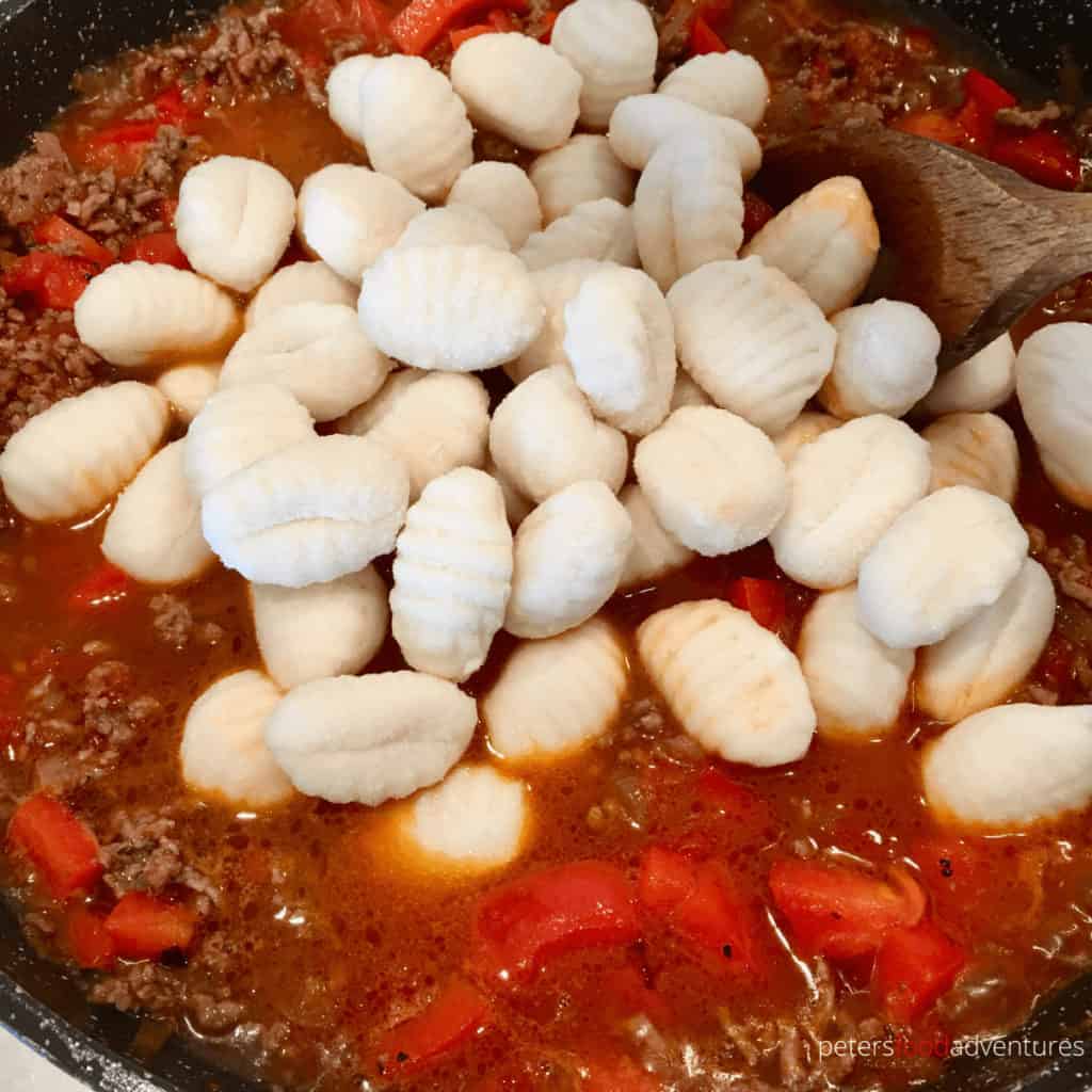 gnocchi in a pan