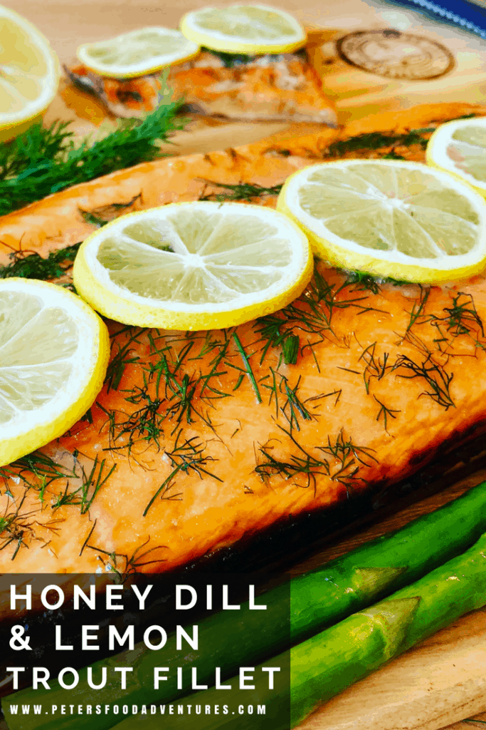 A Cedar Plank Trout Fillet recipe adds a wonderful smokey infusion to your Steelhead trout fillet or Salmon fillet. Using honey, lemon and dill, the perfect flavors for a healthy dinner recipe.