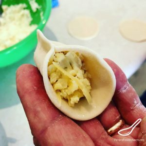 Making Perogies with Potato and Cheddar