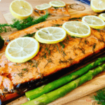 Honey Dill Trout recipe is perfect for your next summer bbq. Grilled on a cedar plank, adding a smokey, woodsy infusion to your Steelhead Trout fillet or Salmon fillet. Incredibly easy to make, using honey, lemon and dill, the perfect flavors for a healthy dinner recipe.