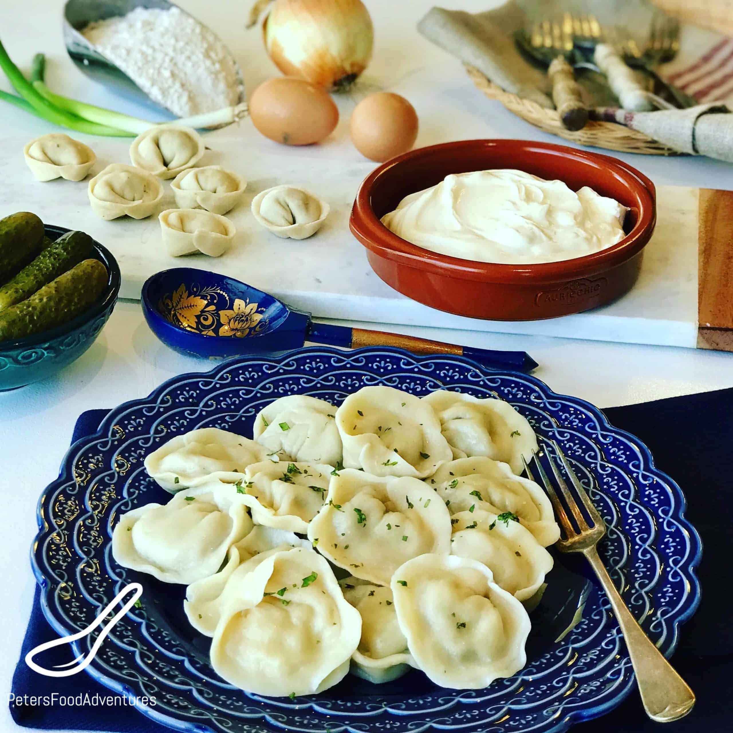 Winter is the perfect time to make Pelmeni (Пельмени). A boiled Russian dumpling made with a juicy meat filling, traditional comfort food. Pelmeni are found in every Russian's freezer, and popular in former Soviet States. Similar to Vareniki, Pierogies, Uszka, and Manti. From Russia with love.