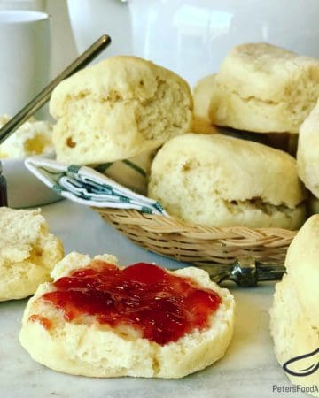 An Easy Scone Recipe made with 7 Up or Sprite. Known as Lemonade Scones in Australia, made with only 3 ingredients! Similar to 7 UP Biscuits. Serve with jam and fresh whipped cream. I love scones for breakfast.