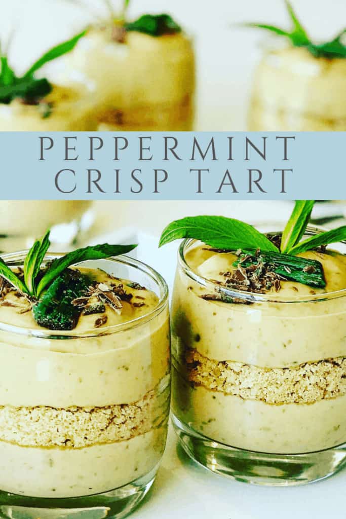 Peppermint Crisp Tart in Glasses