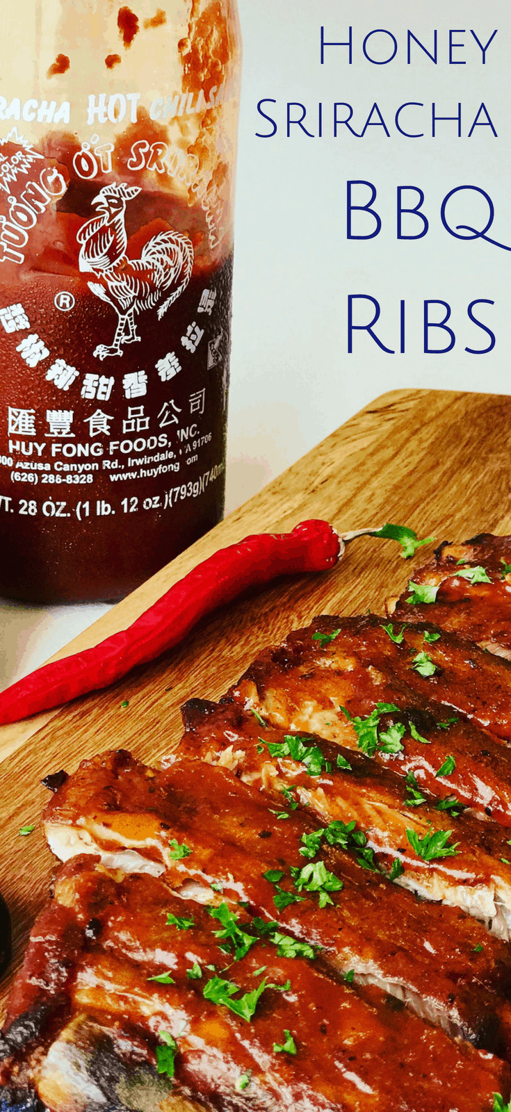 Ribs in Oven Fall off the Bones Recipe that's easy to make with a dry rub, so tender, basted with a perfect blend of Honey Sriracha Bbq sauce. Finger licking good!