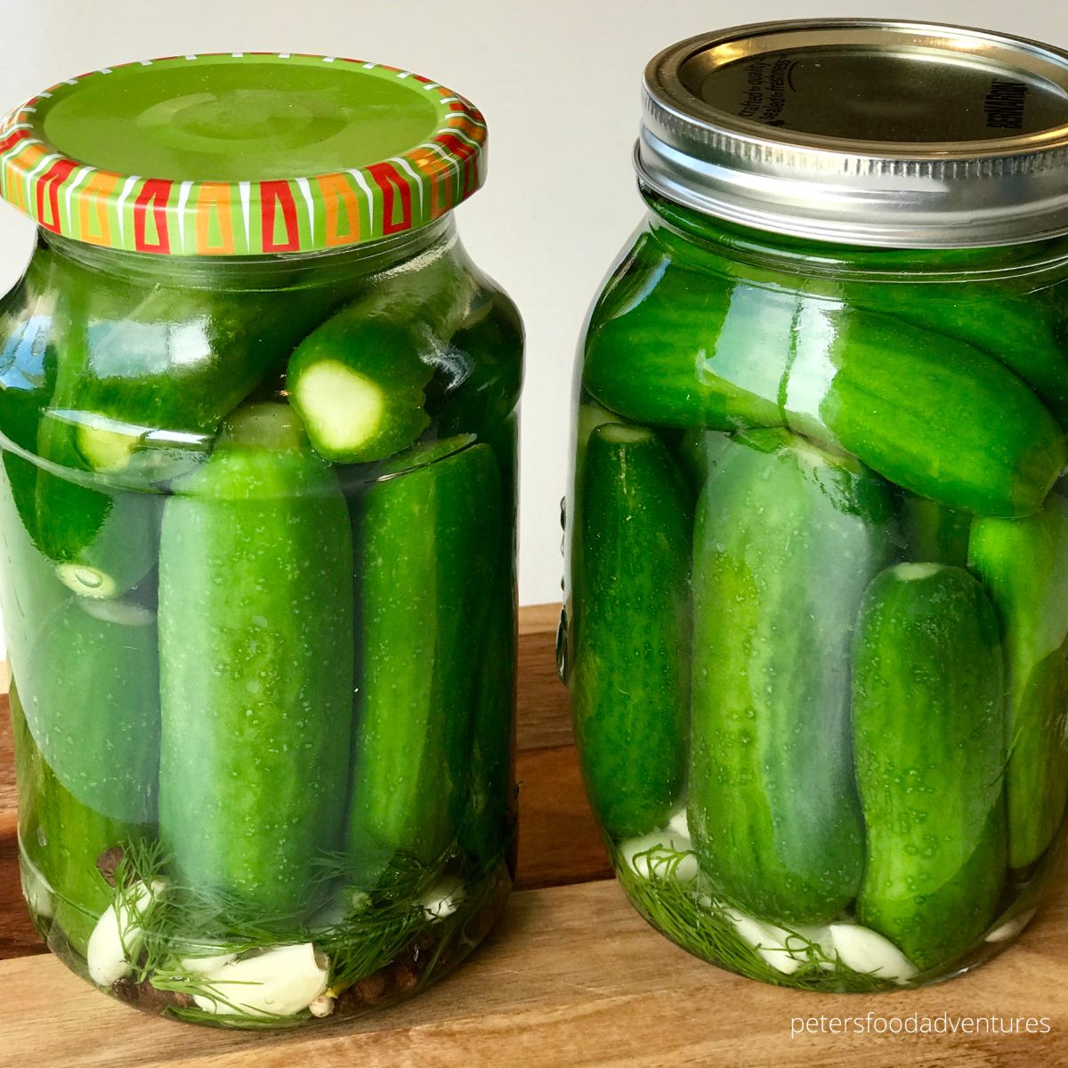 canning pickles in jars