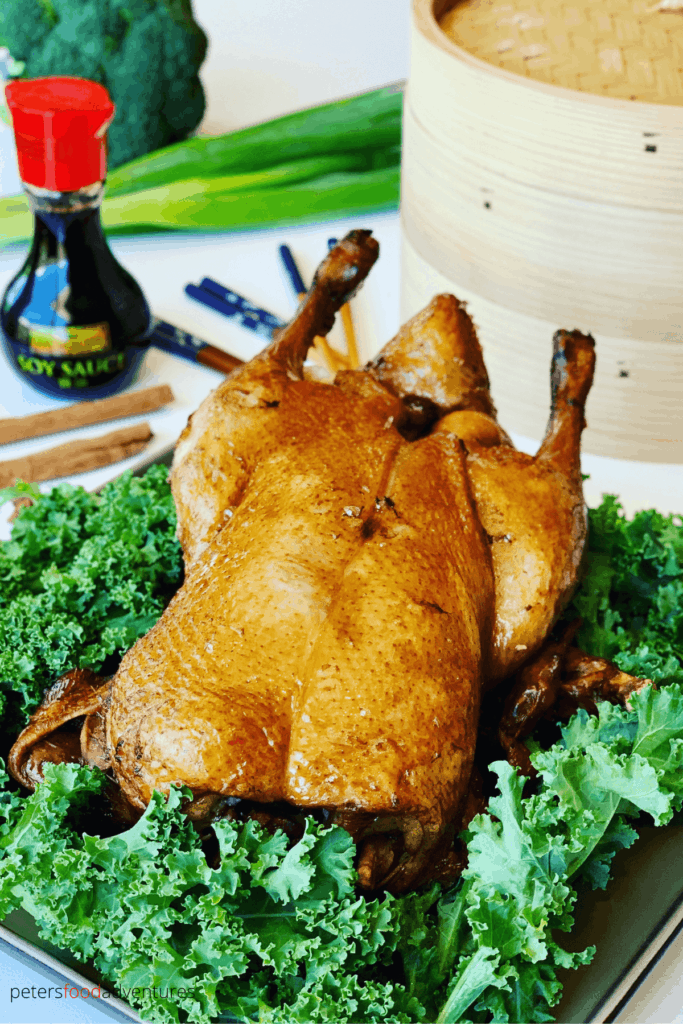 A delicious Roast Duck that is braised and roasted to perfection. The Master Stock is the secret! It's a flavor explosion, not just for special occasions but for weeknight dinners too.