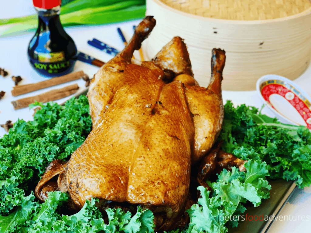 A delicious Roast Duck that is braised and roasted to perfection. The Master Stock is the secret! It's a flavor explosion, not just for special occasions but for weeknight dinners too.