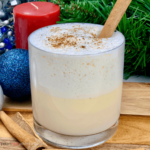 Rich and creamy, a non-alcoholic eggnog the whole family can enjoy. An easy eggnog recipe that's sure to be a holiday hit with everyone! Infused with cinnamon, nutmeg and vanilla bean paste. Perfect for the holidays, everyone will love this traditional Christmas drink.